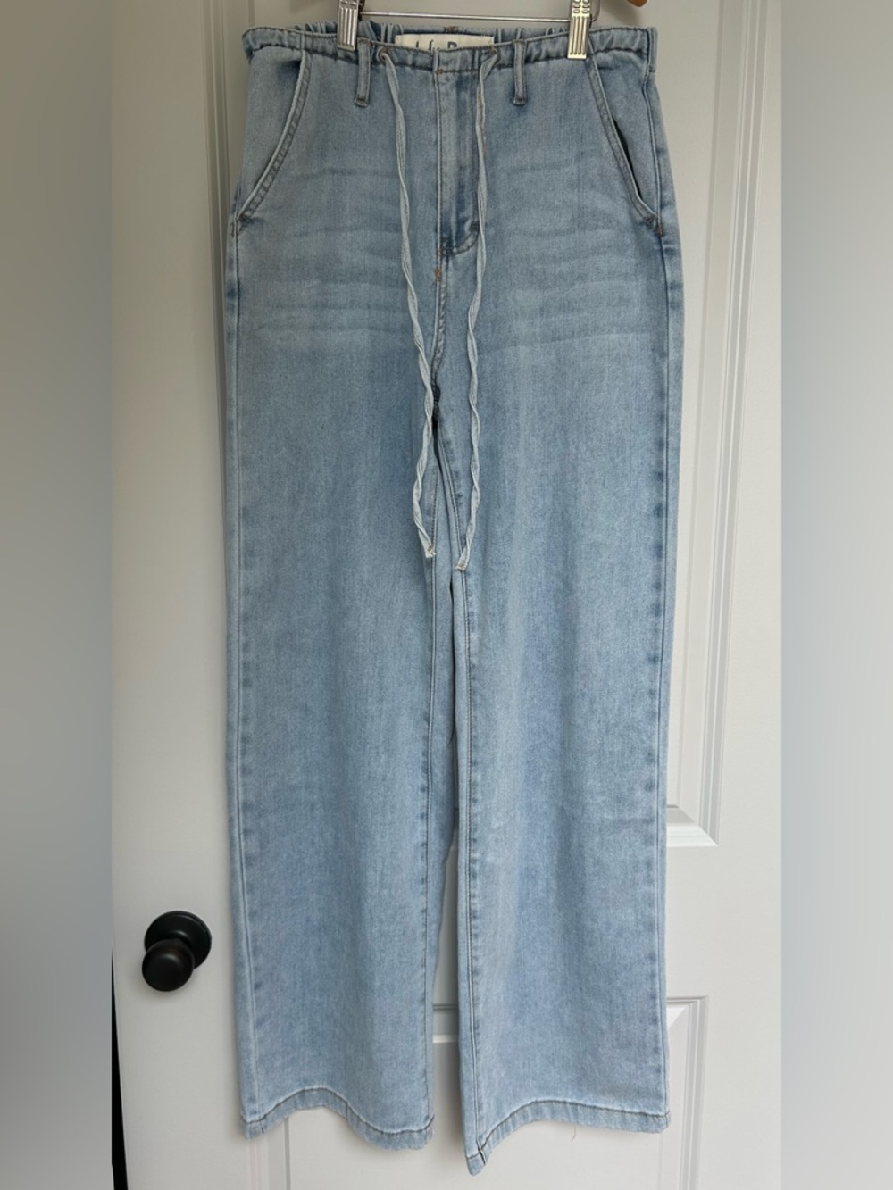 Indigo Rein Light Blue Drawstring Jeans